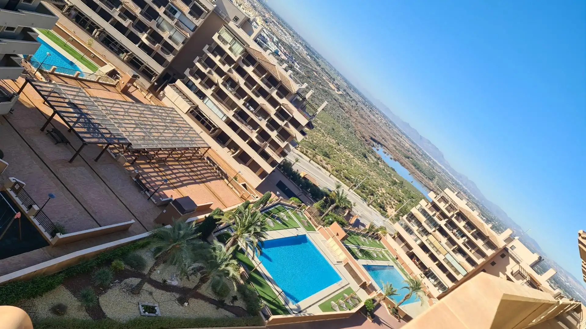 Piscina de Apartamento de alquiler en Elche / Elx con Aire acondicionado, Calefacción y Jardín privado