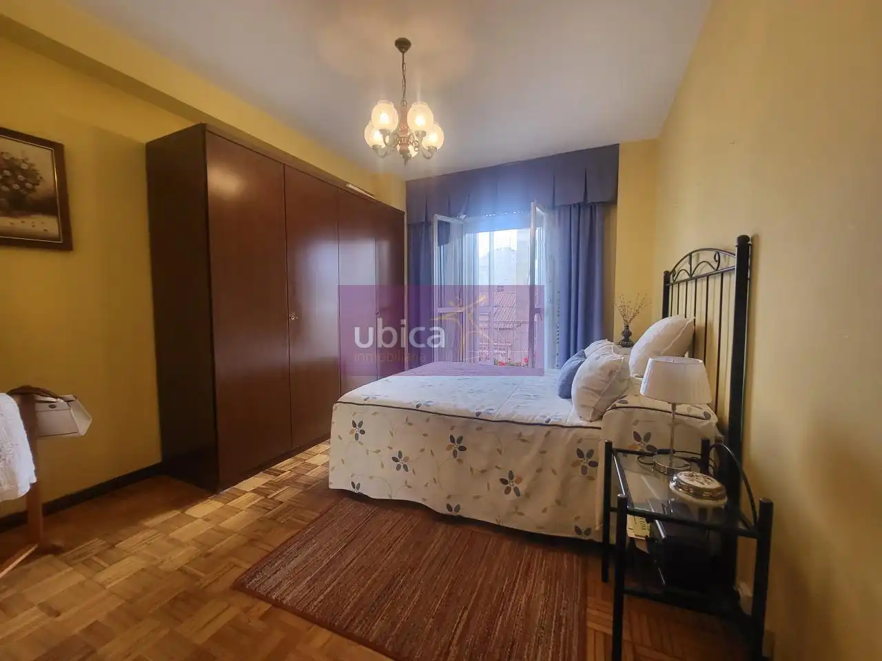 Bedroom of Flat for sale in Vigo   with Heating, Parquet flooring and Terrace