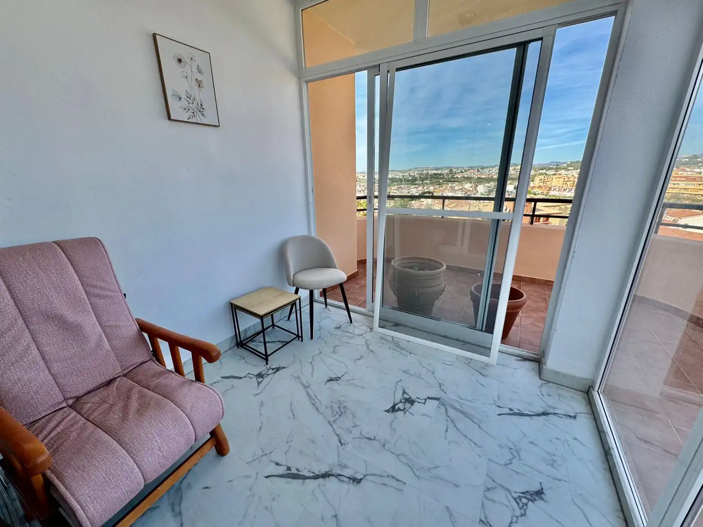 Terraza de Apartamento en venta en Fuengirola con Aire acondicionado, Terraza y Amueblado
