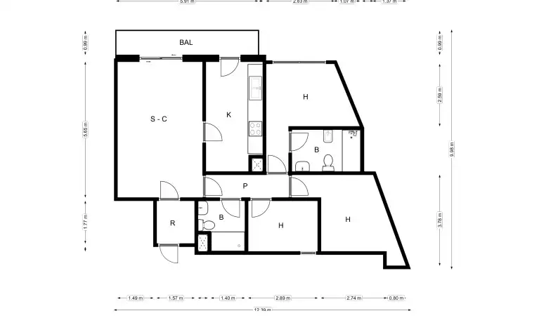 Flat for sale in Tordera  with Heating