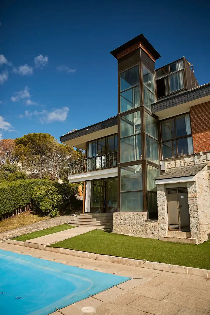 Exterior view of Houses for sale in Miraflores de la Sierra  with Air Conditioner, Heating and Private garden