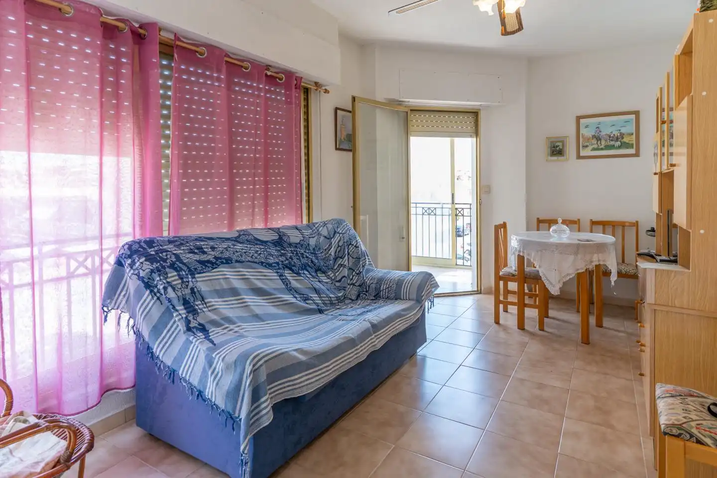 Living room of Flat for sale in Santa Pola  with Air Conditioner, Terrace and Swimming Pool