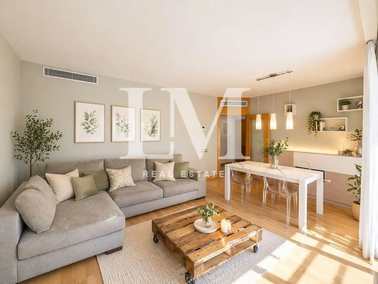 Sala d'estar de Apartament en venda en Sant Adrià de Besòs amb Aire condicionat, Calefacció i Terrassa