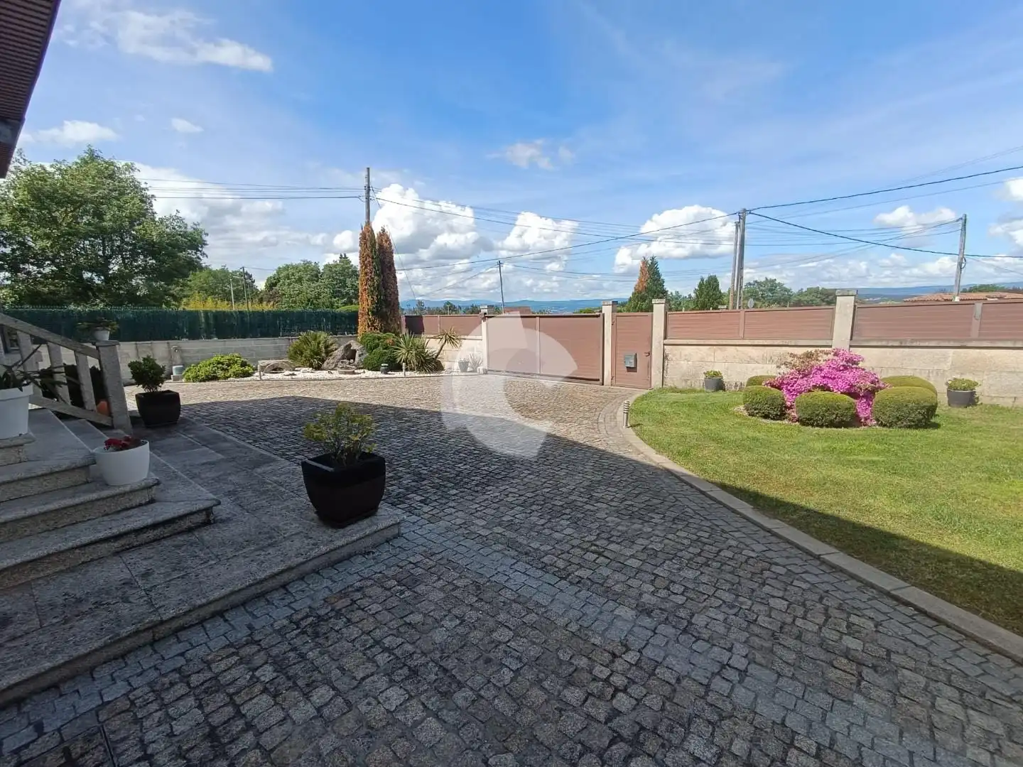 Terraza de Casa o chalet en venta en San Cibrao das Viñas con Calefacción, Jardín privado y Piscina