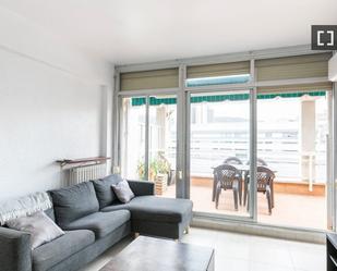 Sala d'estar de Pis de lloguer en  Barcelona Capital amb Aire condicionat, Calefacció i Moblat