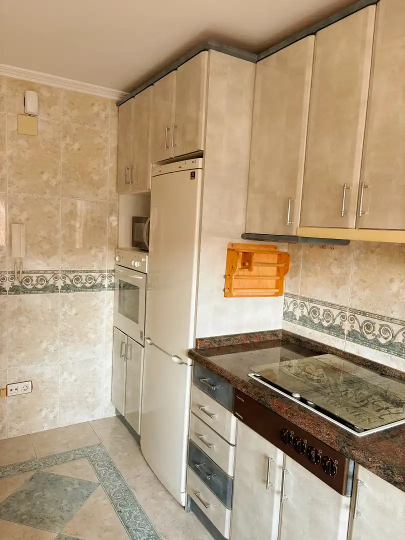 Kitchen of Flat for sale in Palencia  with Heating, Terrace and Furnished