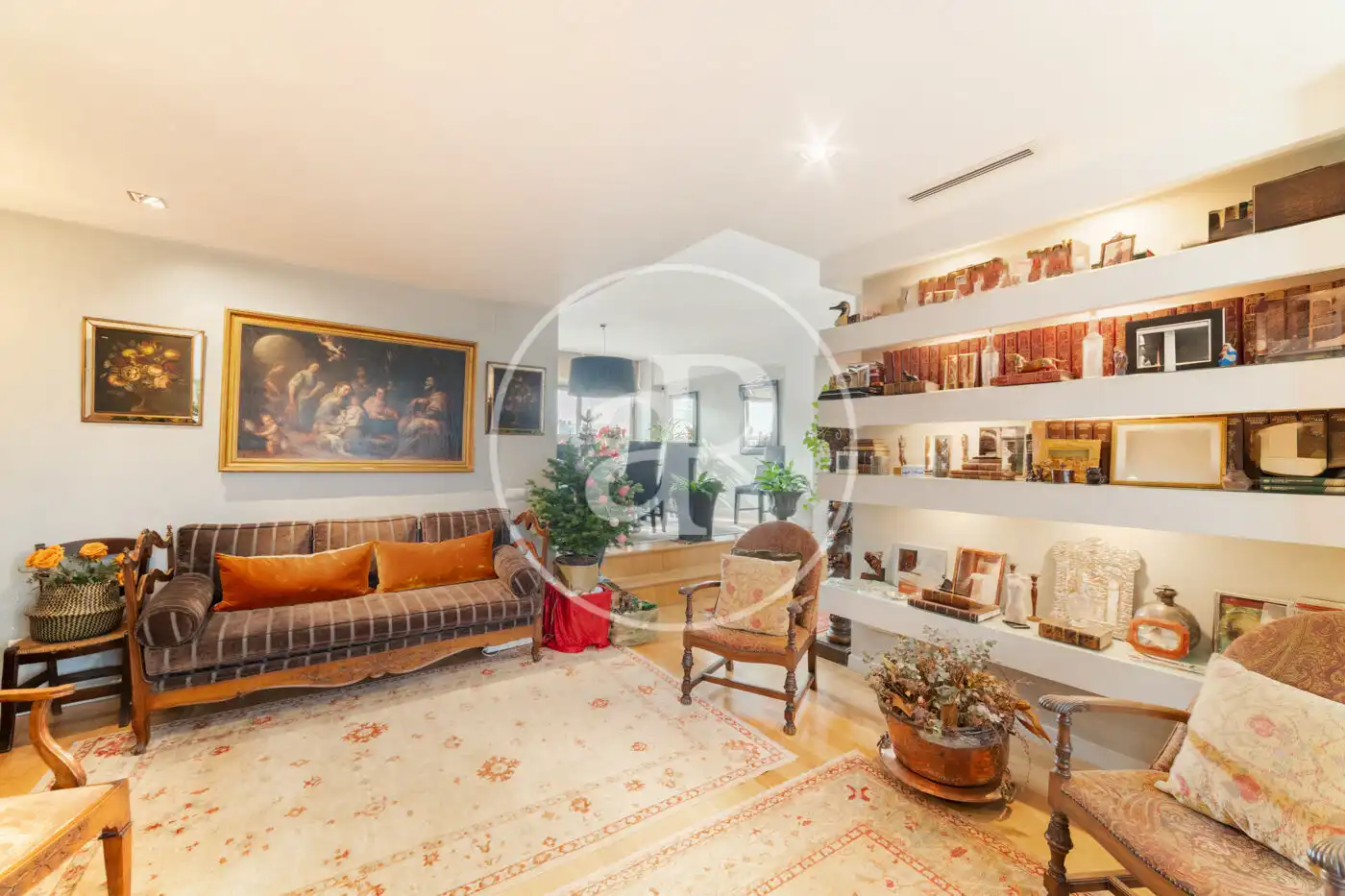 Sala de estar de Dúplex en venta en Madrid con Aire acondicionado, Calefacción y Jardín privado