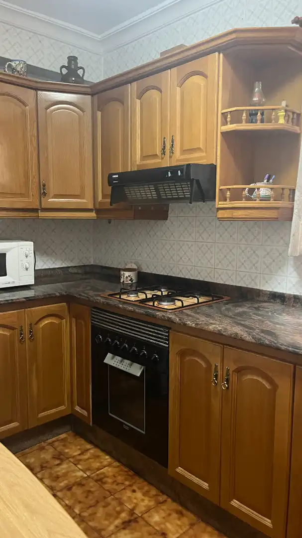 Küche von Wohnung zum Verkauf in Valencia mit Klimaanlage, Terrasse und Möbliert