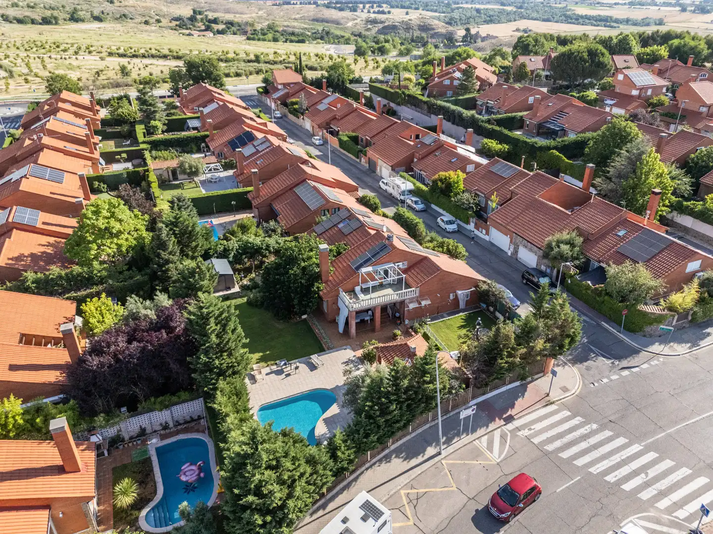 Exterior view of Houses for sale in Rivas-Vaciamadrid  with Air Conditioner, Heating and Private garden