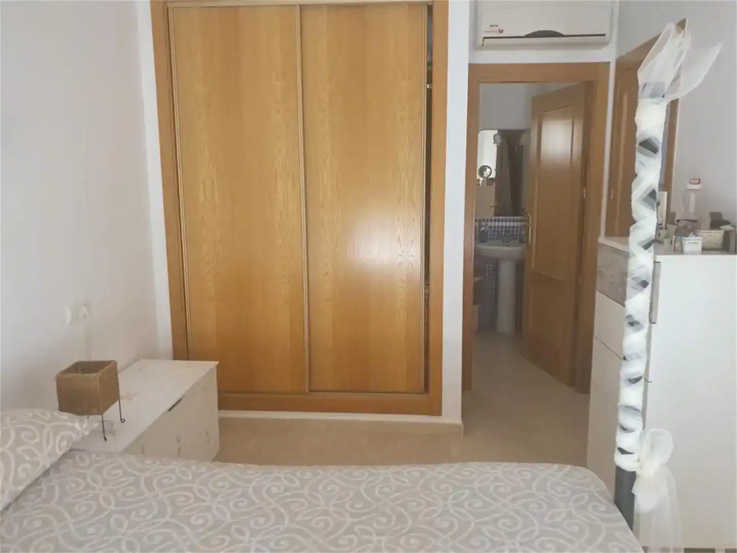 Bedroom of Flat for rent in Vera  with Air Conditioner, Private garden and Furnished