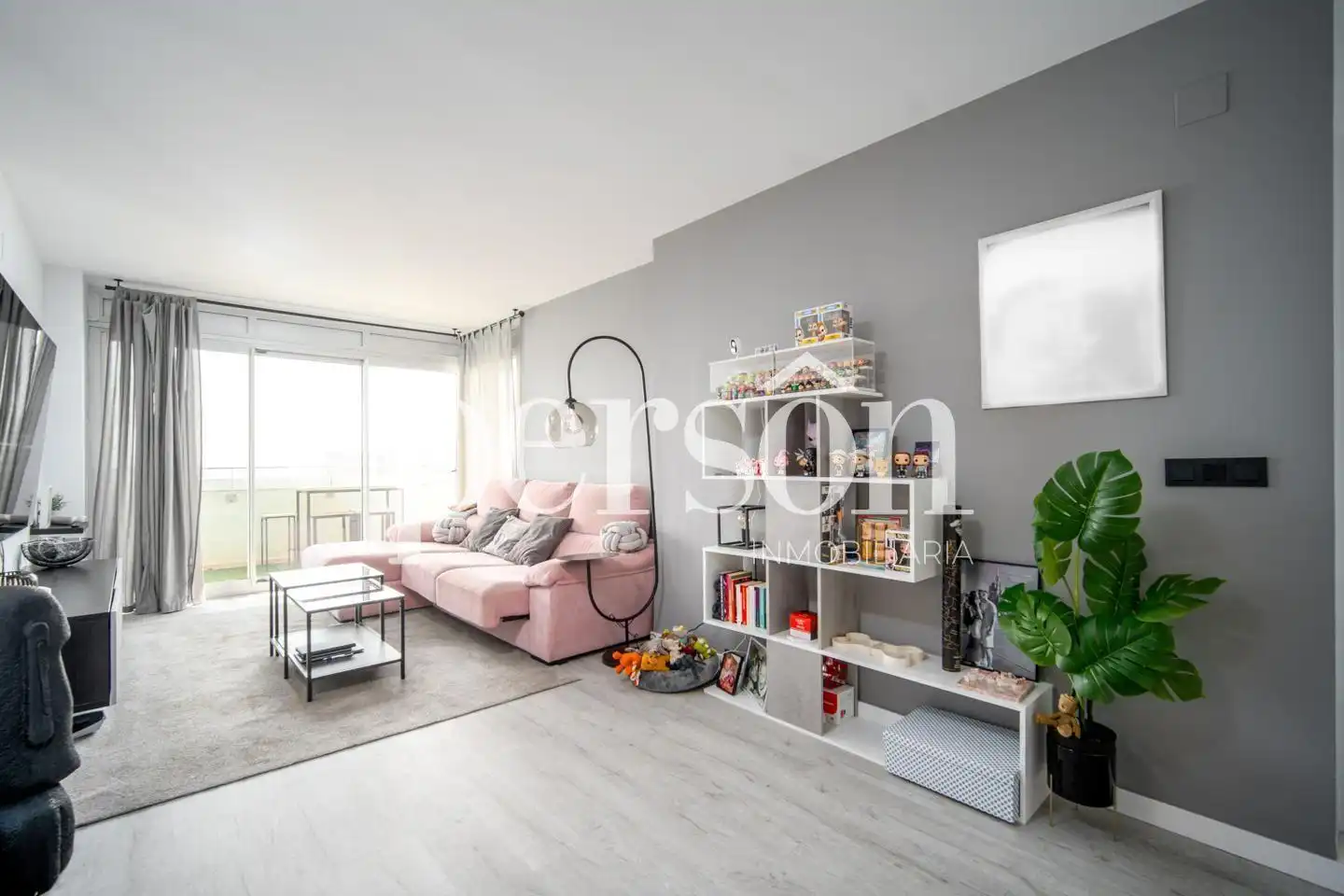 Sala de estar de Piso de alquiler en Valencia con Aire acondicionado, Calefacción y Terraza