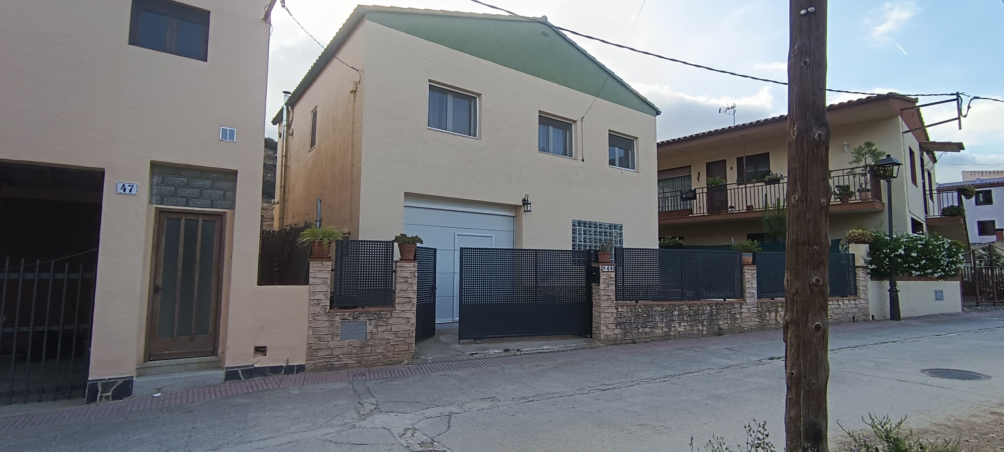 Exterior view of House or chalet for sale in El Pont d'Armentera  with Air Conditioner, Heating and Private garden
