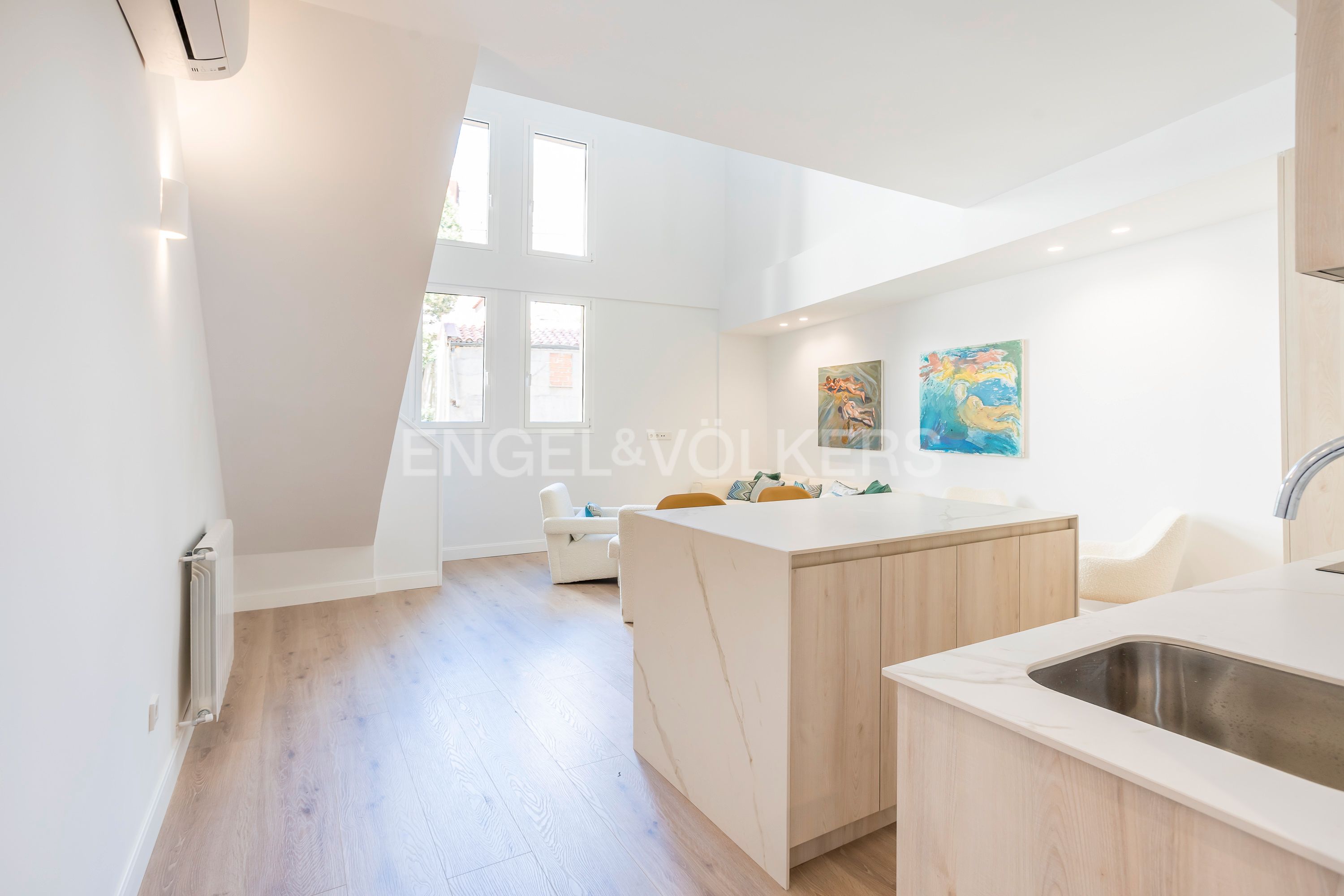 Cocina de Apartamento en venta en  Madrid Capital con Aire acondicionado, Calefacción y Amueblado