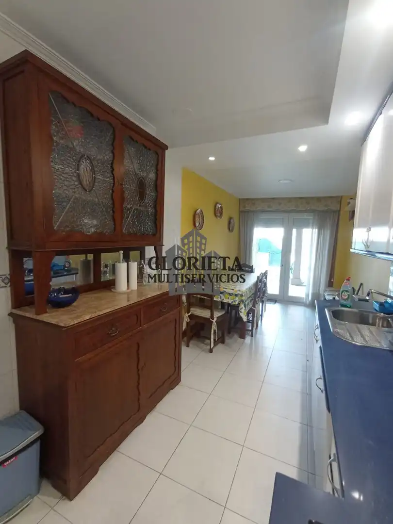 Cocina de Casa adosada en venta en Baiona con Calefacción, Parquet y Terraza