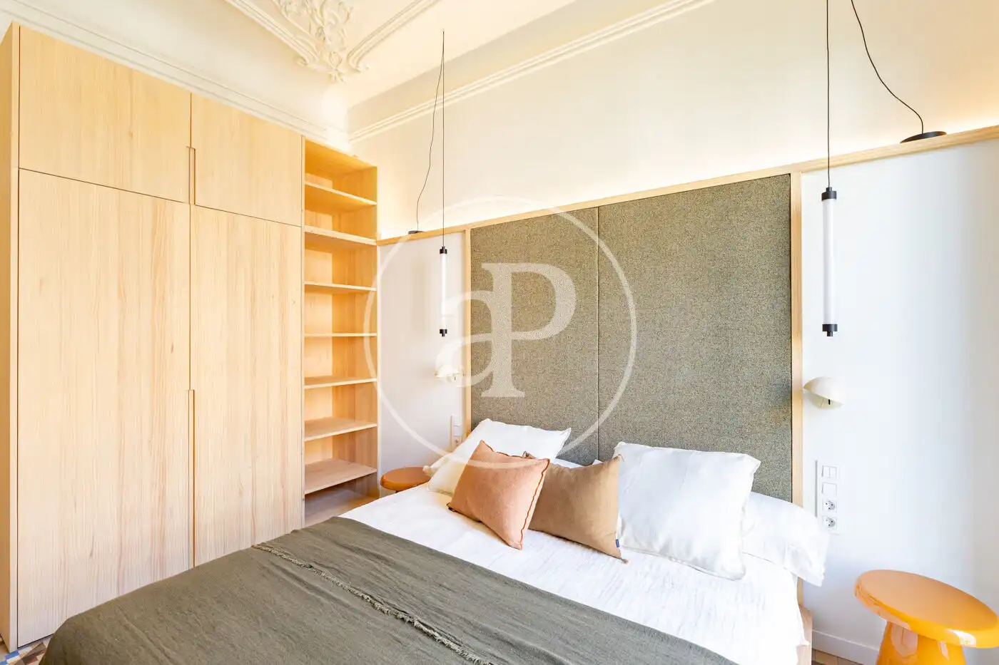 Schlafzimmer von Wohnung zum Verkauf in Barcelona mit Klimaanlage, Heizung und Möbliert