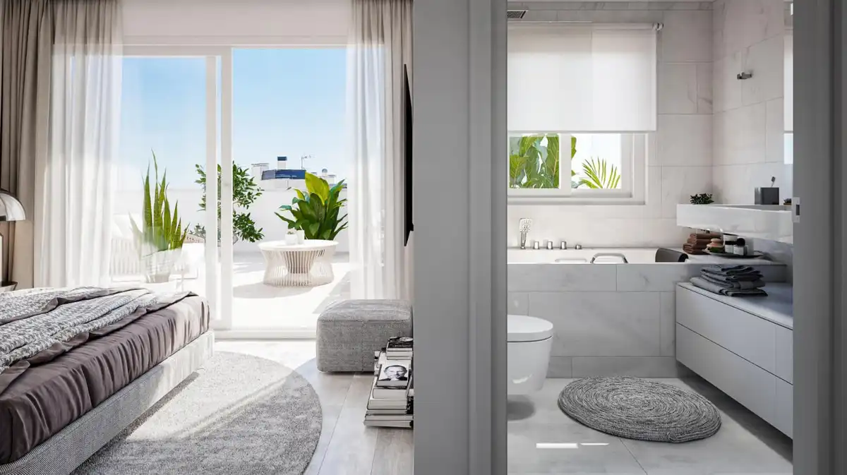 Bany de Apartament en venda en Benalmádena amb Aire condicionat, Terrassa i Traster