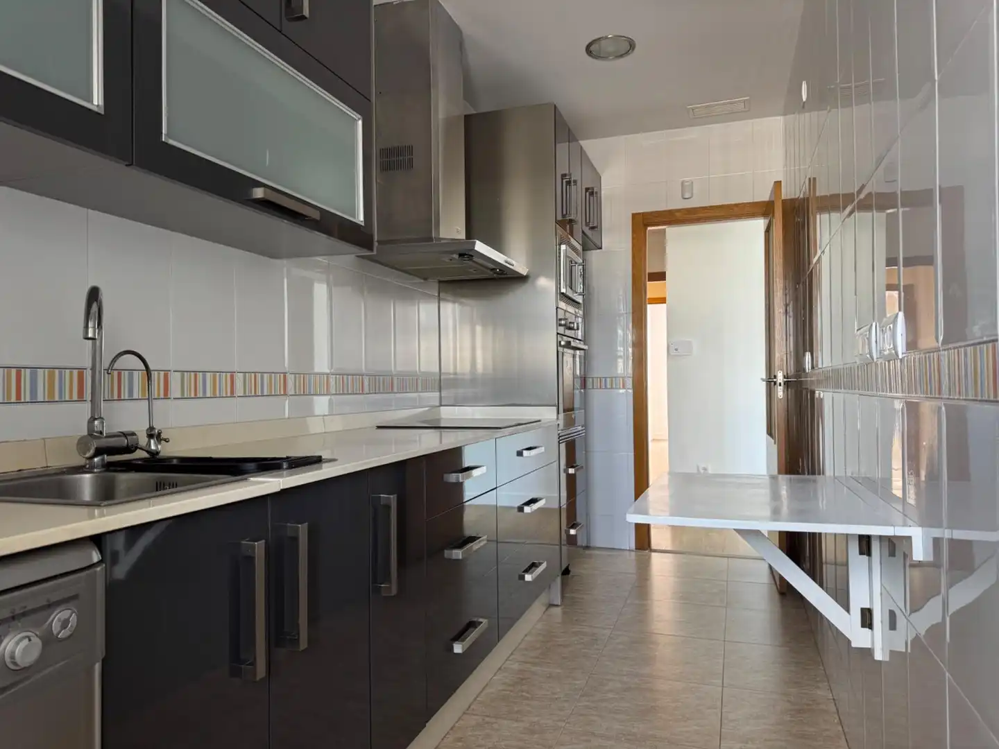Cocina de Planta baja en venta en Fuente Álamo de Murcia con Aire acondicionado, Jardín privado y Terraza
