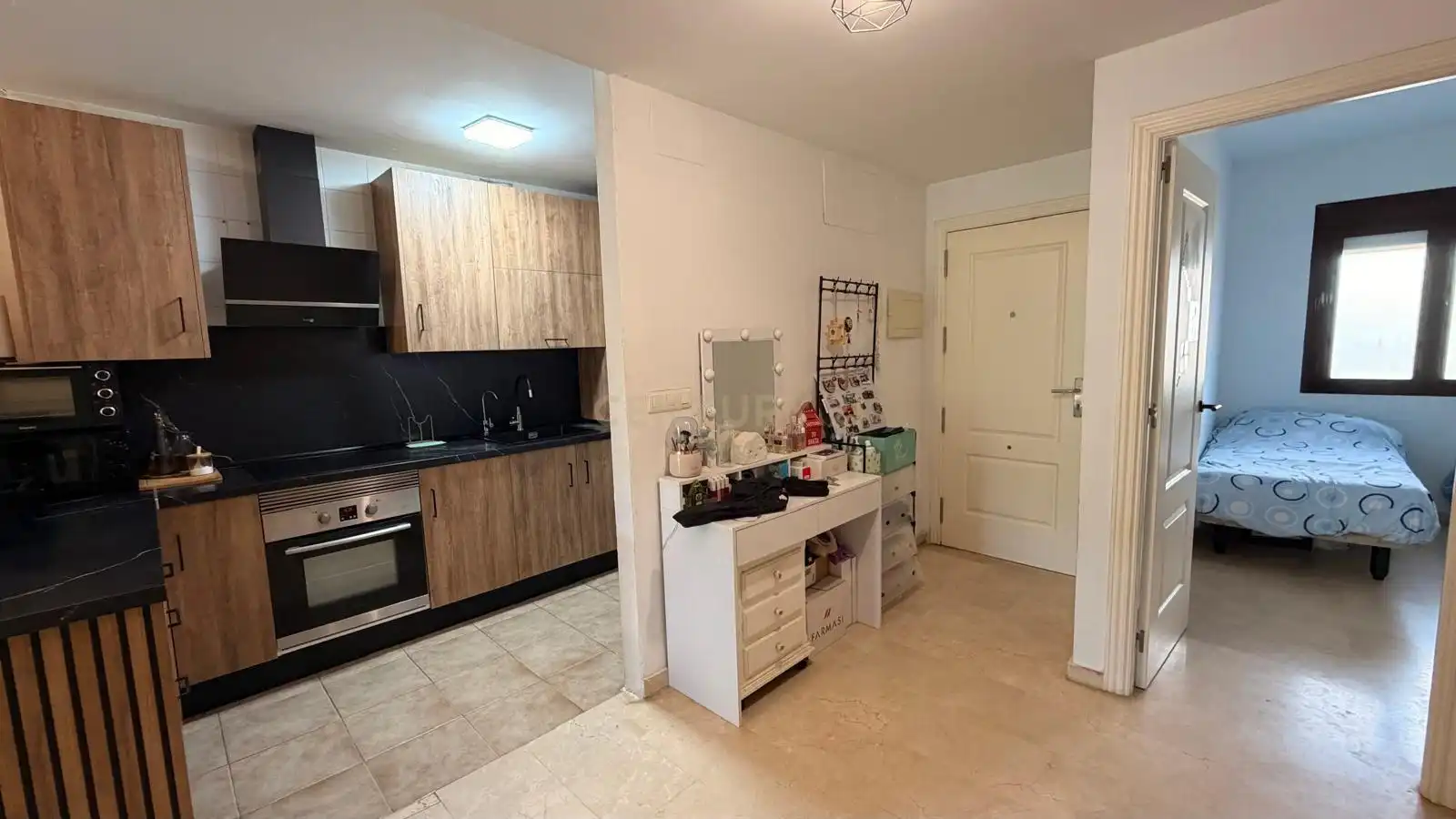 Cocina de Apartamento en venta en Mijas con Jardín privado, Trastero y Piscina comunitaria