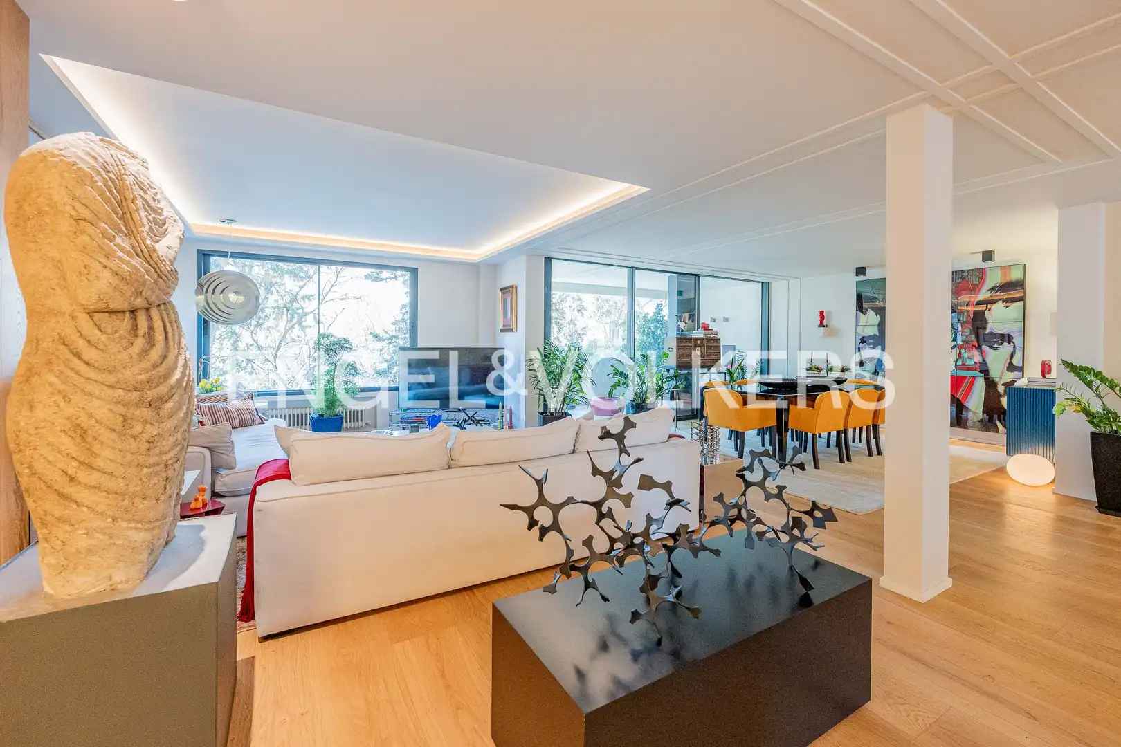 Wohnzimmer von Wohnung zum Verkauf in Madrid mit Klimaanlage, Heizung und Privatgarten