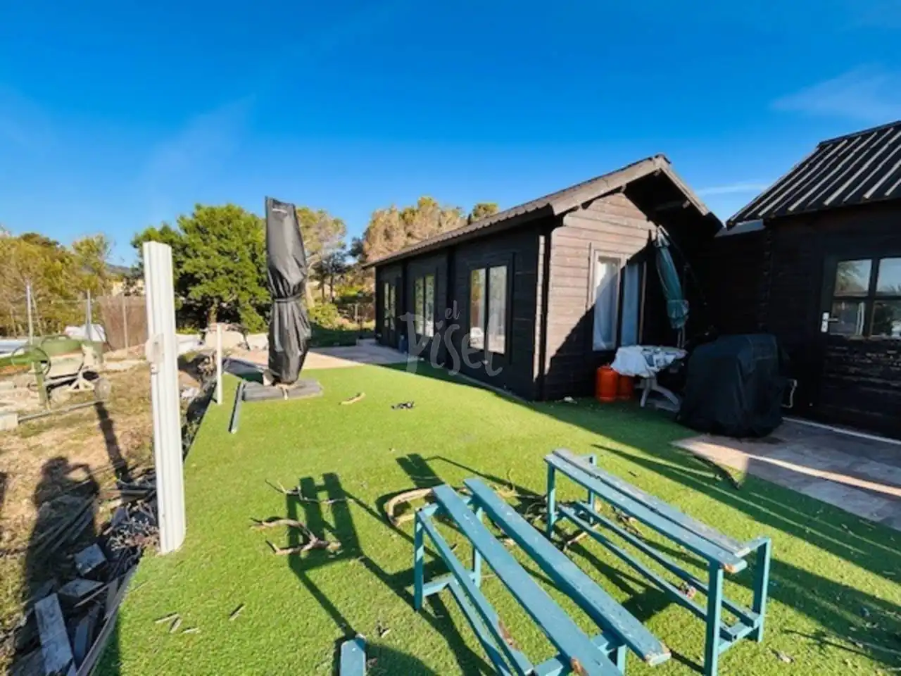 Jardín de Finca rústica en venta en Cabra del Camp con Aire acondicionado, Jardín privado y Parquet