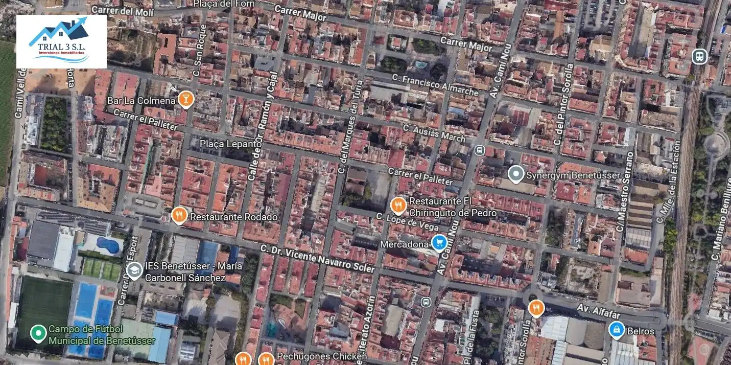 Vista exterior de Piso en venta en Benetússer con Balcón