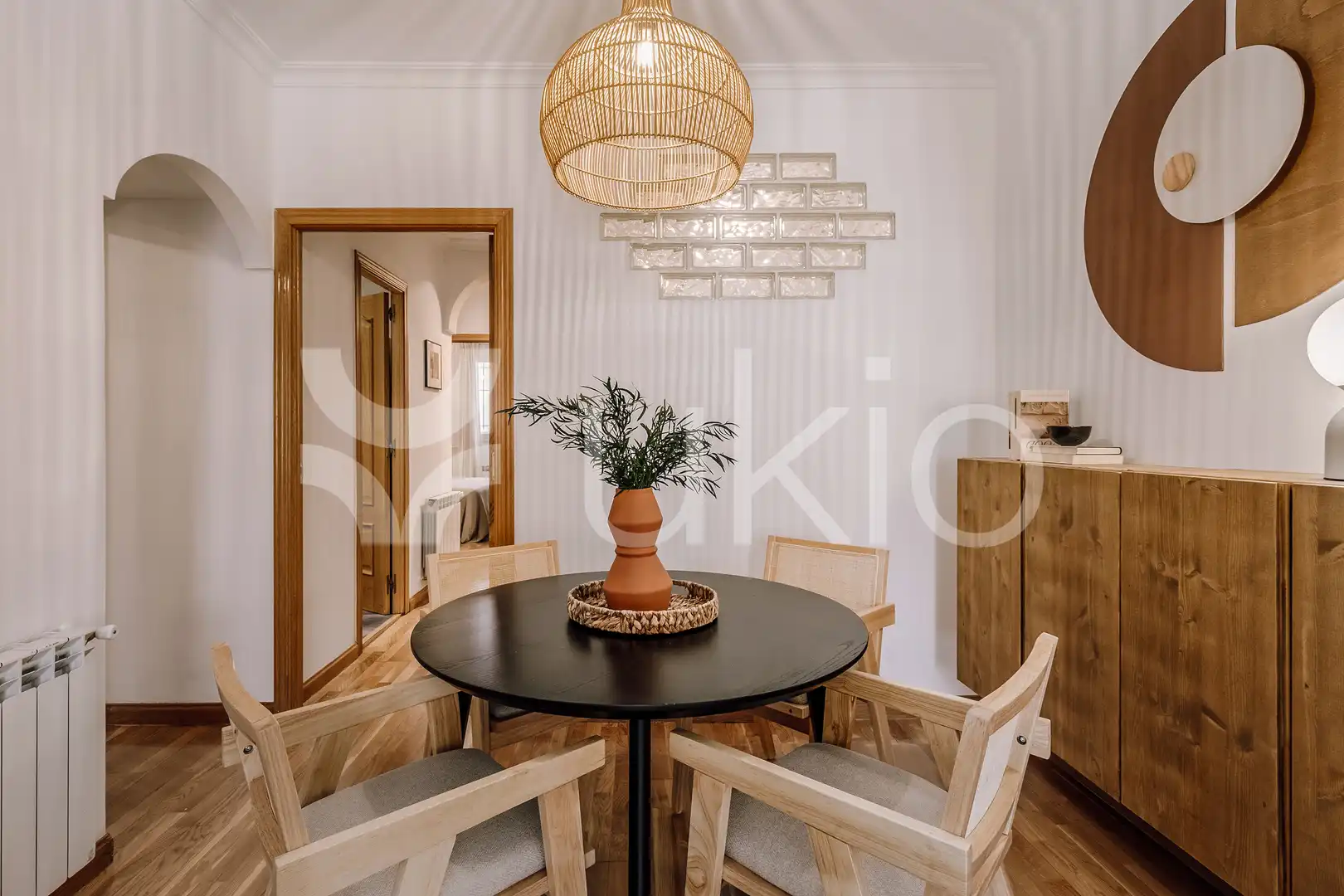 Esszimmer von Wohnungen zur Miete in Madrid mit Klimaanlage, Heizung und Möbliert