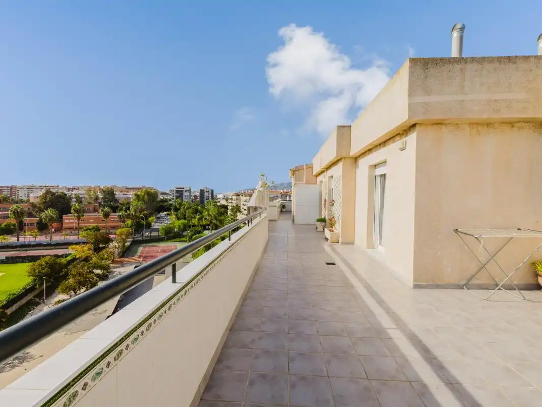 Terraza de Ático en venta en Málaga con Aire acondicionado, Calefacción y Jardín privado