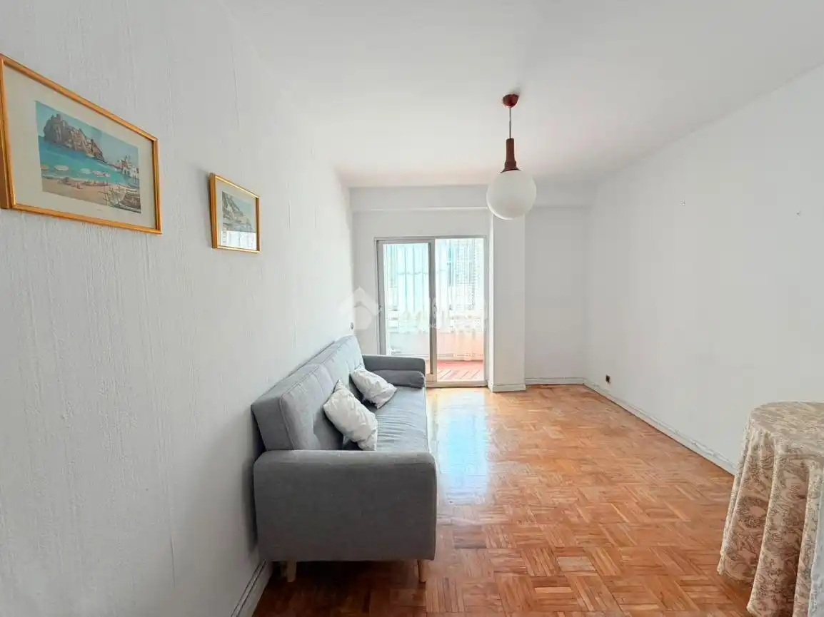 Wohnzimmer von Wohnung zum Verkauf in Madrid mit Heizung, Parkett und Terrasse