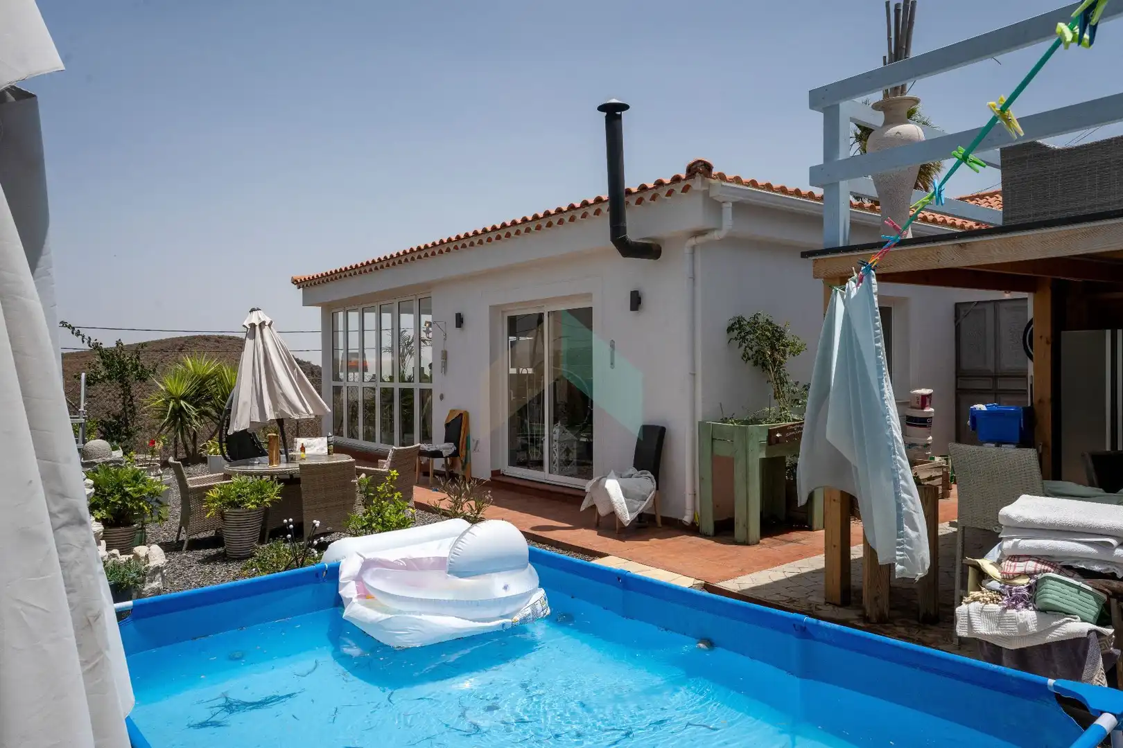 Piscina de Casa o xalet en venda en San Miguel