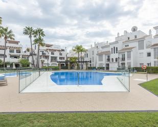 Exterior view of Planta baja for sale in Marbella  with Air Conditioner, Terrace and Storage room