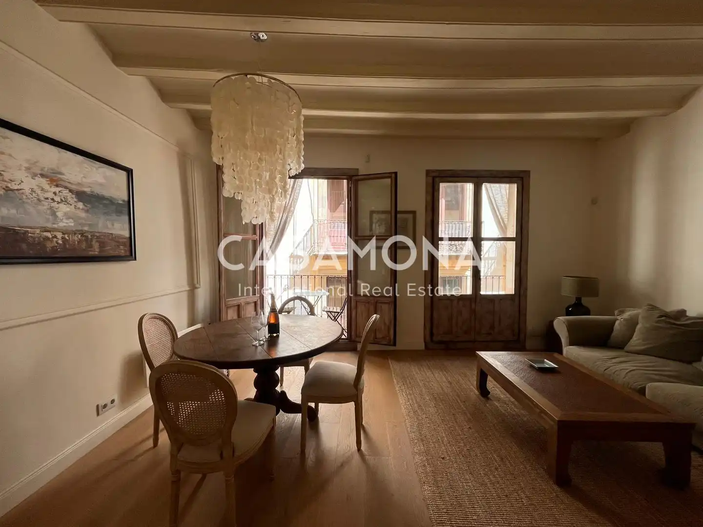 Sala de estar de Apartamento en venta en Barcelona con Aire acondicionado, Calefacción y Balcón