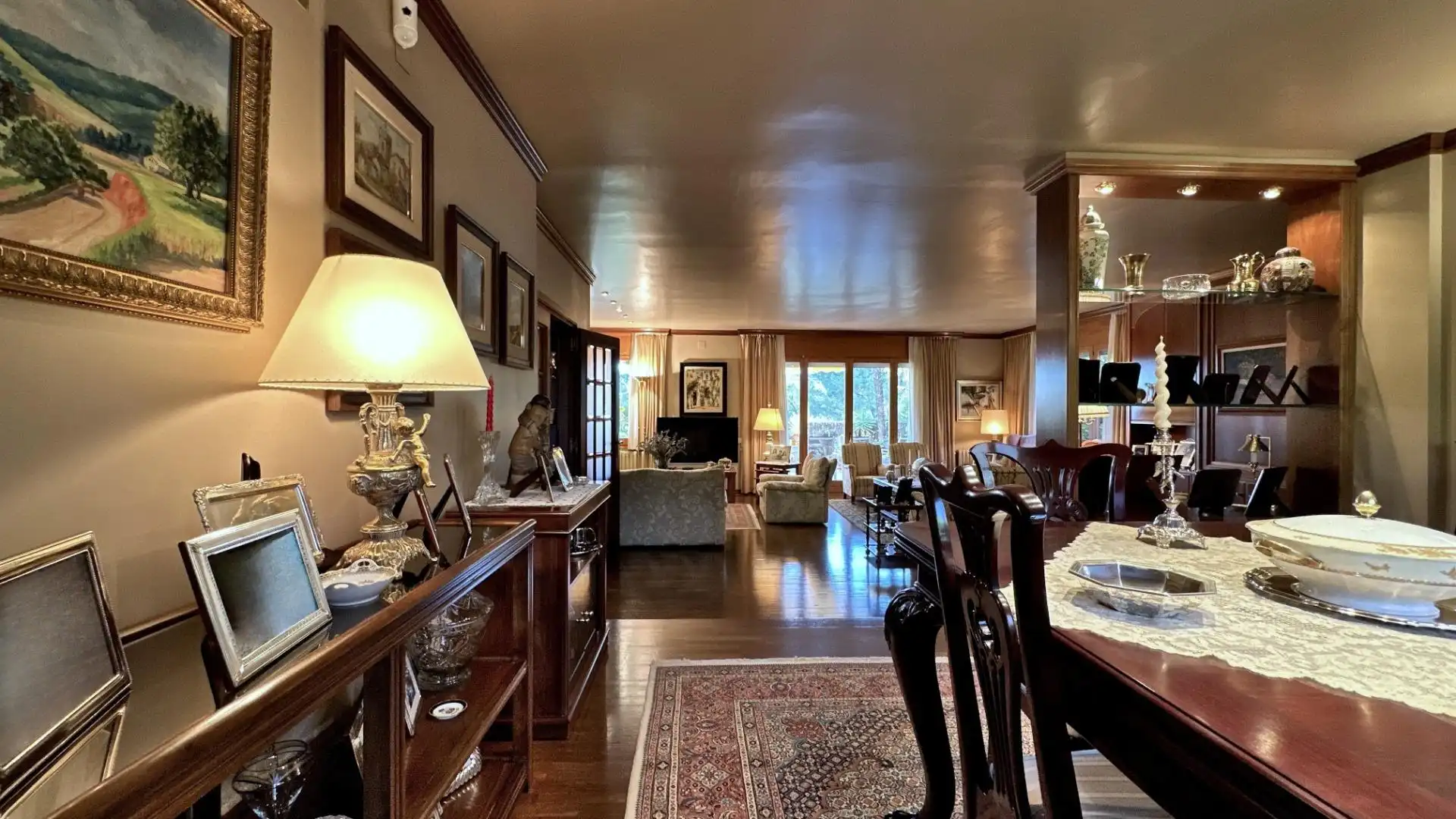 Dining room of Houses for sale in Sant Cugat del Vallès  with Heating, Private garden and Parquet flooring