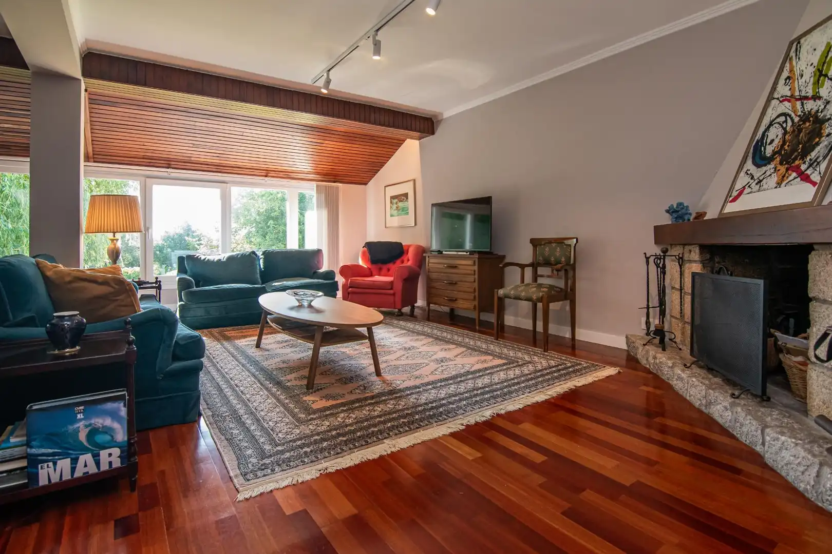 Wohnzimmer von Haus oder Chalet zum Verkauf in Oleiros mit Heizung, Privatgarten und Abstellraum