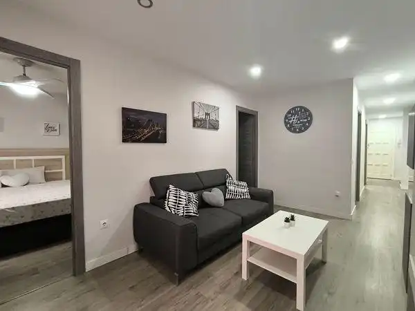 Living room of Flat for sale in Málaga  with Air Conditioner, Heating and Furnished