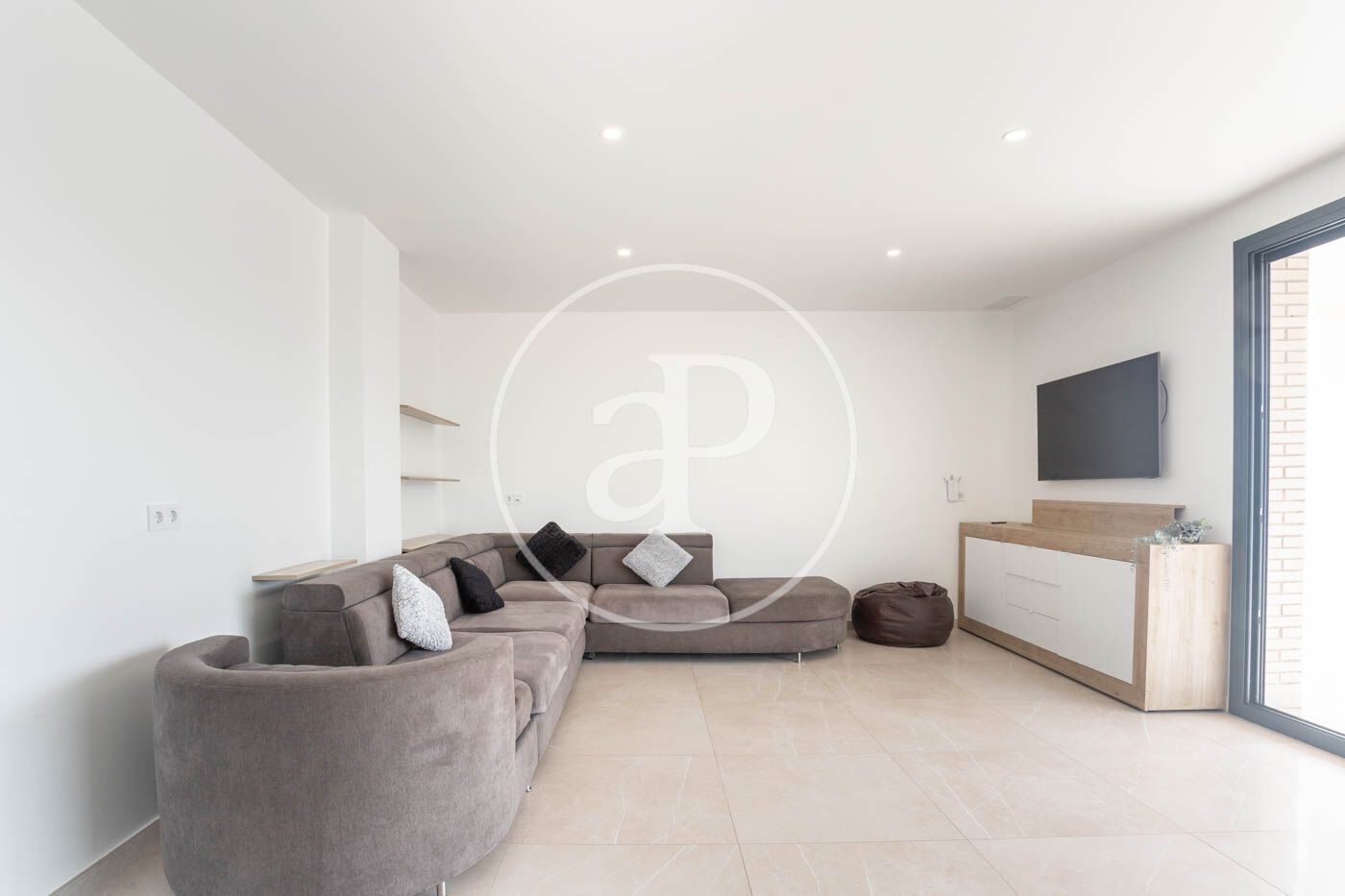 Living room of Flat to rent in Sant Boi de Llobregat  with Air Conditioner, Heating and Private garden