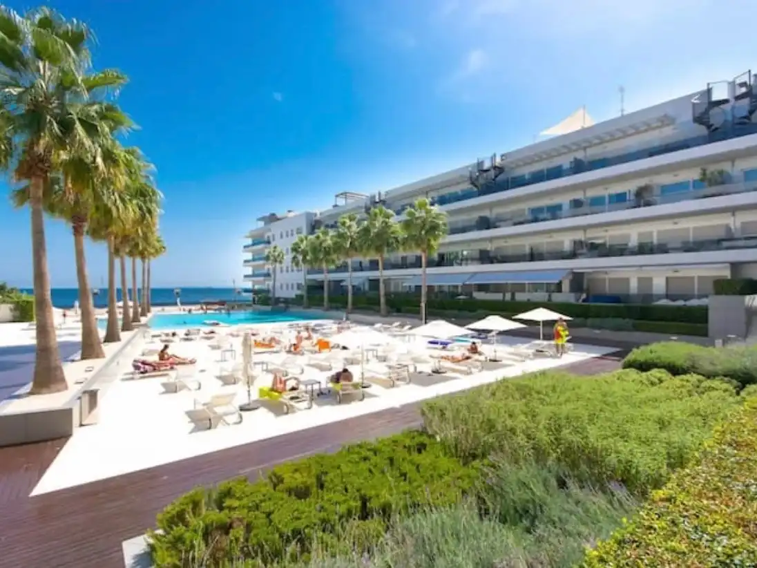 Swimming pool of Flat for rent in Eivissa  with Air Conditioner, Terrace and Furnished