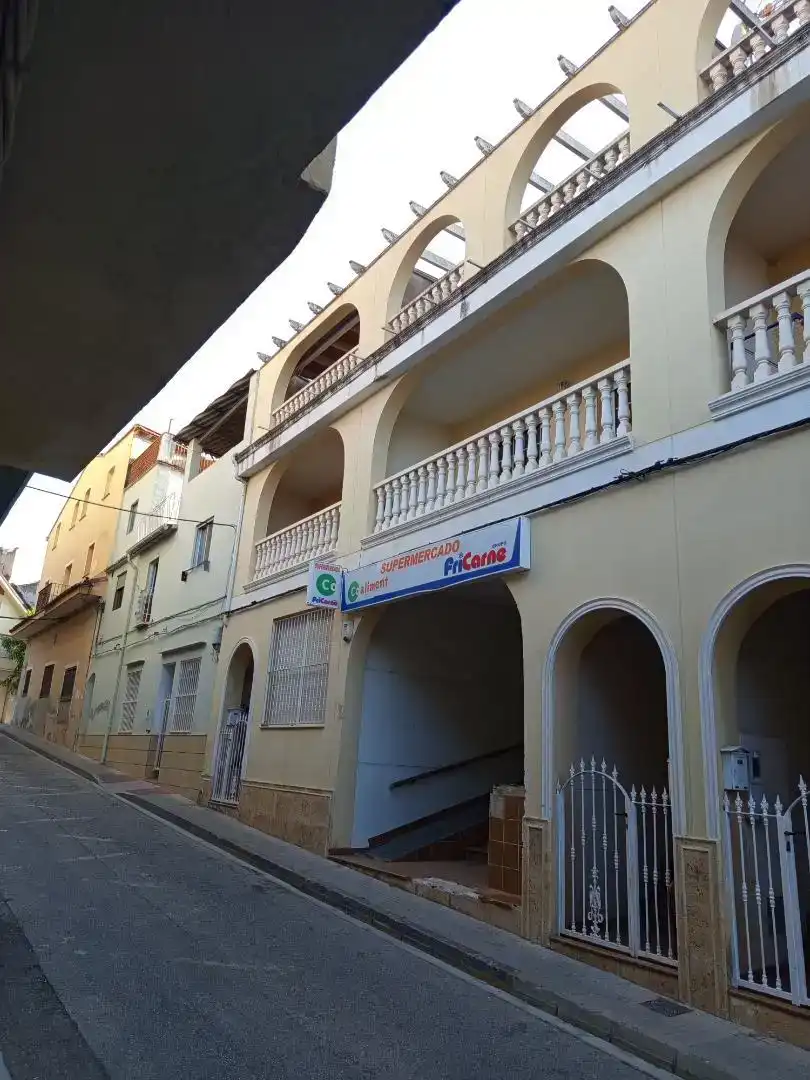Außenansicht von Maisonette zur Miete in Castelló de Rugat mit Klimaanlage, Ofen und Mikrowelle