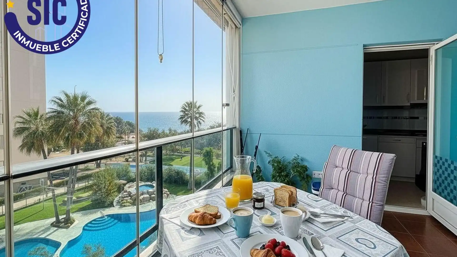 Terraza de Apartamento en venta en Villajoyosa / La Vila Joiosa con Calefacción, Jardín privado y Terraza