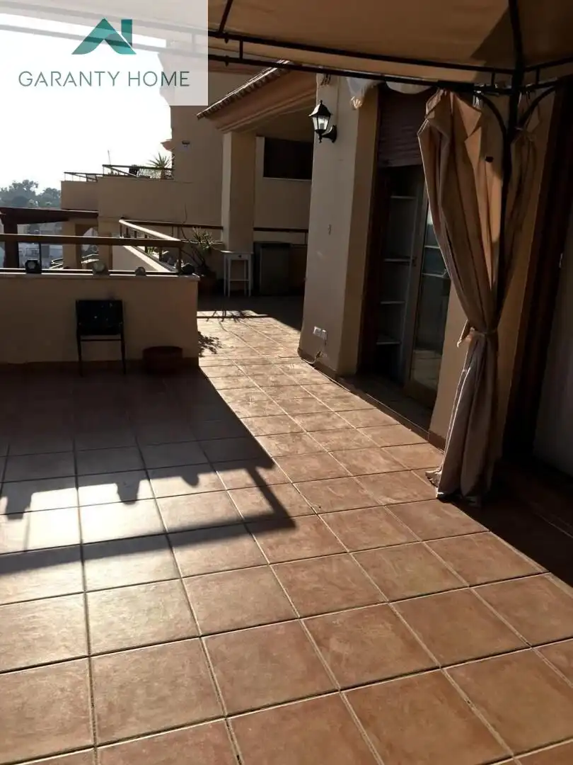 Terraza de Ático de alquiler en Benalmádena con Aire acondicionado, Jardín privado y Terraza