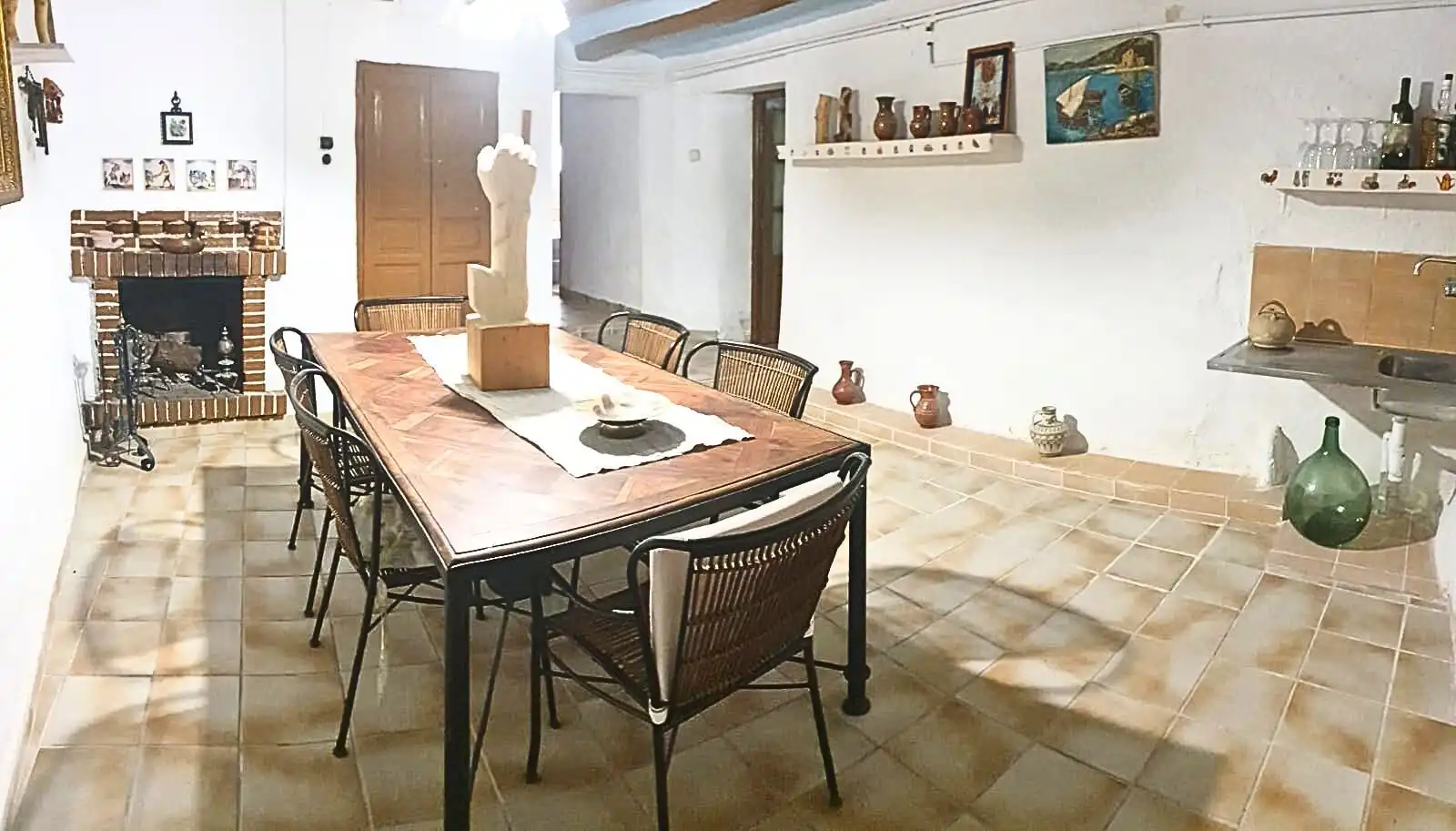 Esszimmer von Country house zum Verkauf in Atea mit Heizung, Terrasse und Abstellraum