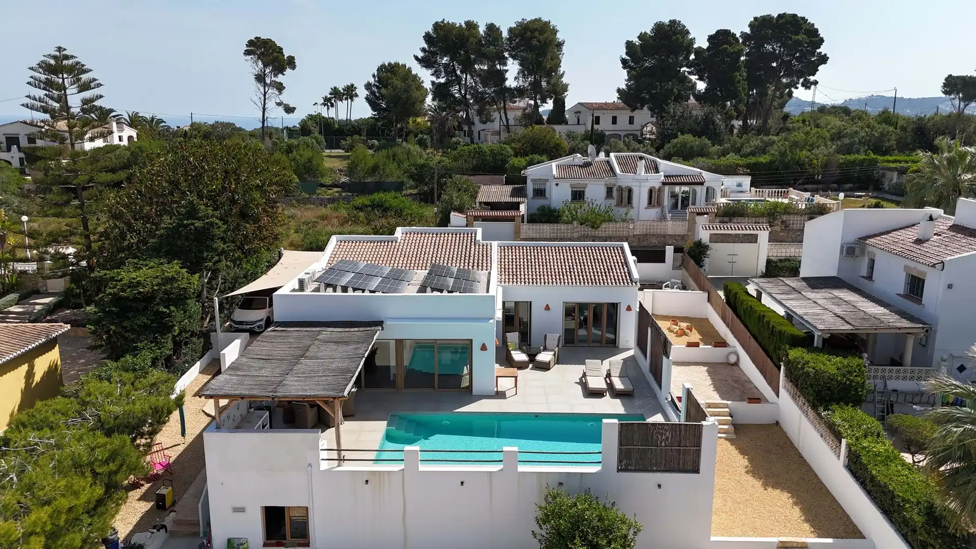 Exterior view of Houses for sale in Jávea / Xàbia  with Air Conditioner, Terrace and Storage room