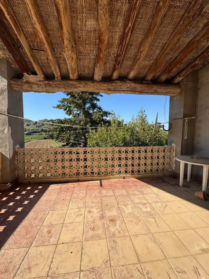 Terrassa de Casa adosada en venda en Alcañiz amb Terrassa, Traster i Piscina comunitària
