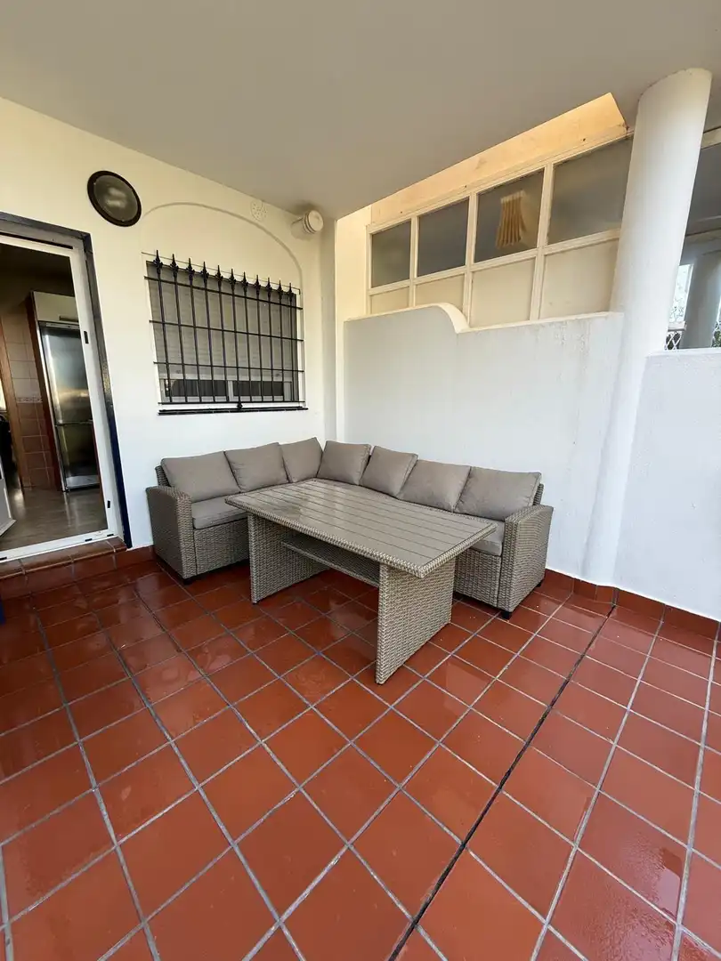Terraza de Apartamento en venta en Chiclana de la Frontera con Jardín privado, Terraza y Amueblado