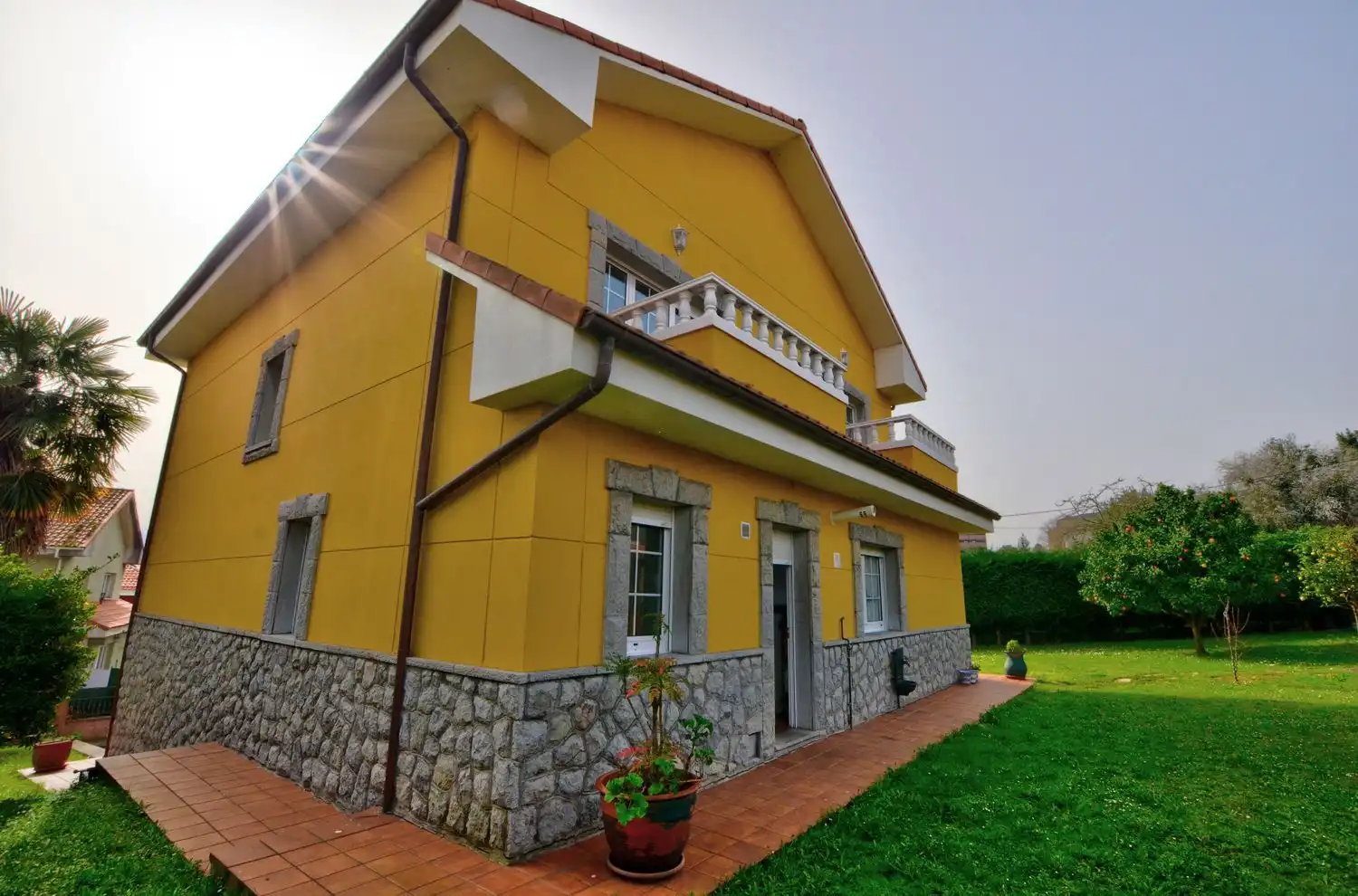 Exterior view of Houses for sale in Avilés  with Heating, Terrace and Storage room