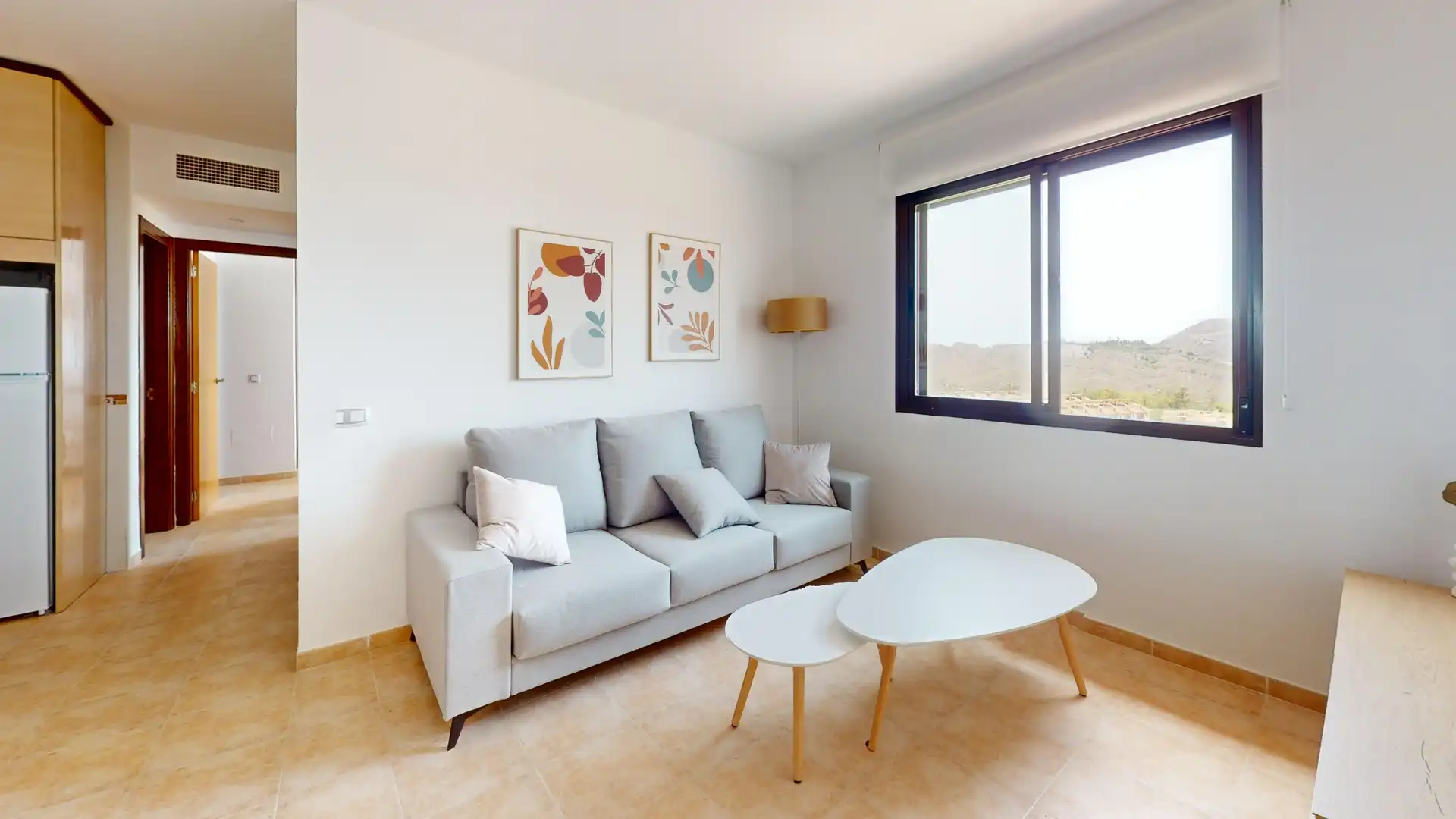 Sala de estar de Apartamento en venta en Águilas con Aire acondicionado, Terraza y Piscina