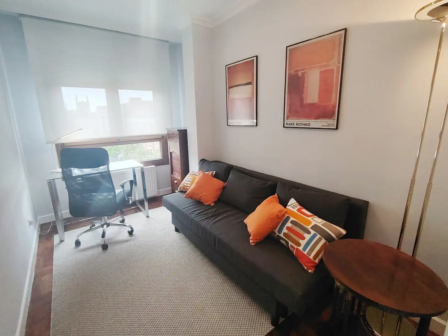 Sala de estar de Piso de alquiler en Gijón  con Calefacción, Parquet y Terraza