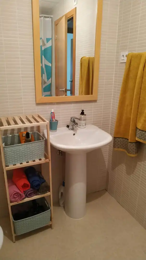 Bathroom of Flat for rent in Benicarló  with Air Conditioner, Furnished and Oven