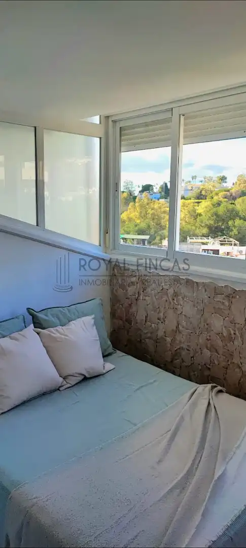 Terrasse von Wohnung zum Verkauf in Benalmádena mit Klimaanlage, Terrasse und Möbliert