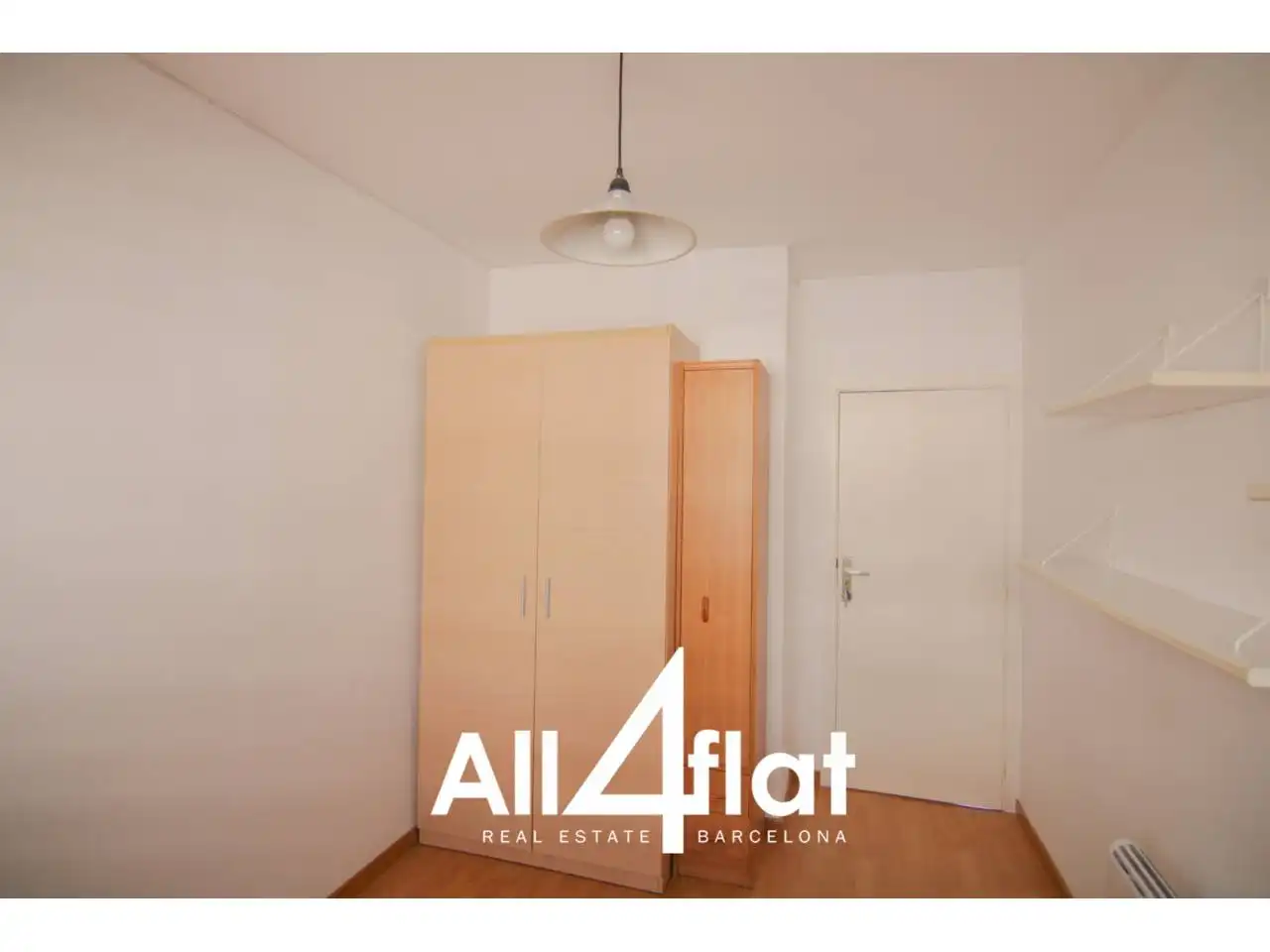 Schlafzimmer von Wohnung zur Miete in Barcelona mit Heizung, Parkett und Terrasse