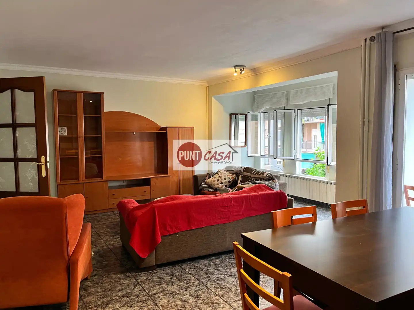 Sala de estar de Piso de alquiler en Lleida con Calefacción, Terraza y Amueblado